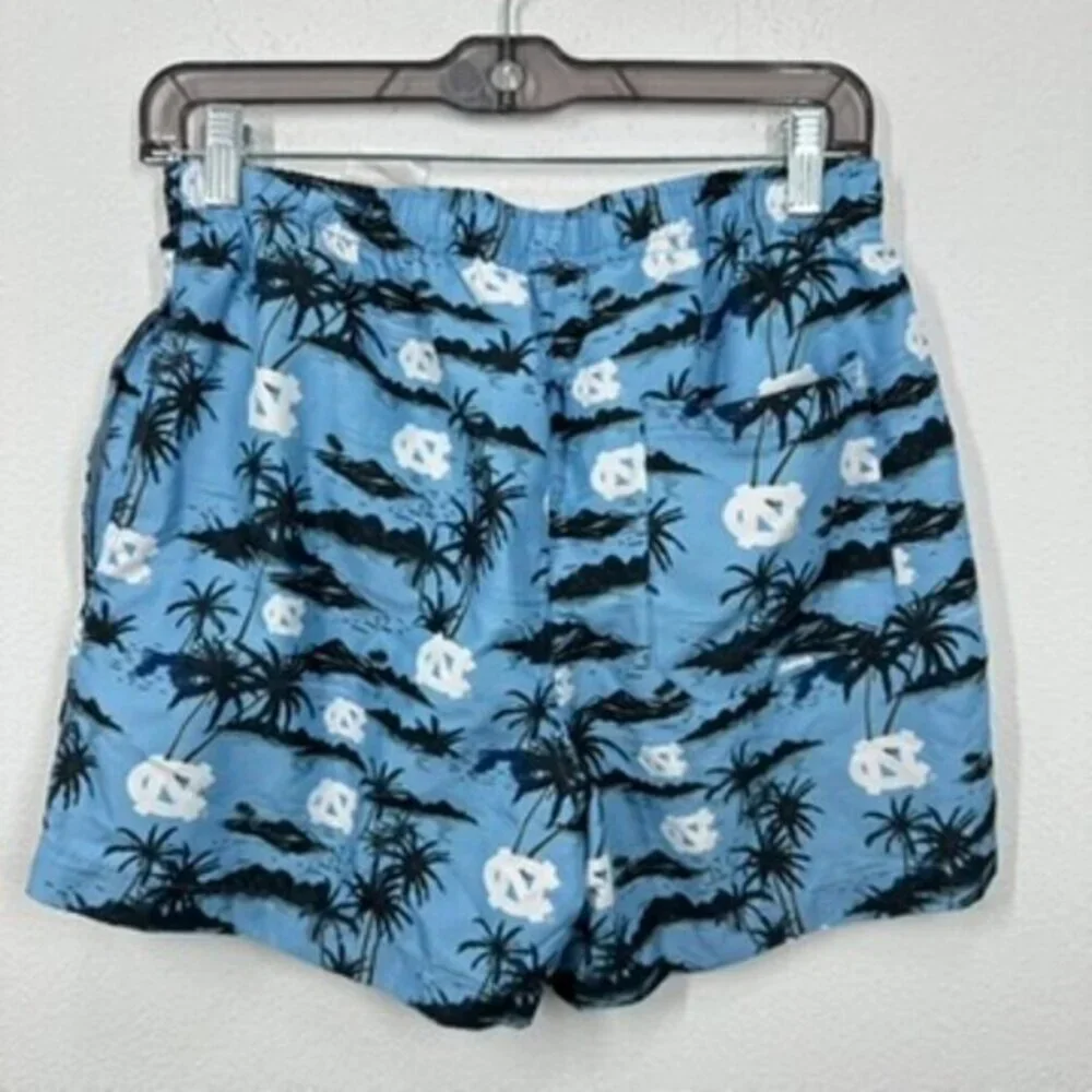University of North Carolina UNC Tar‎ Heels Men's Swim Trunks Light Blue Logo